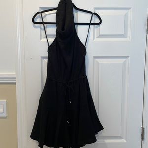 NWT Black halter sweater dress